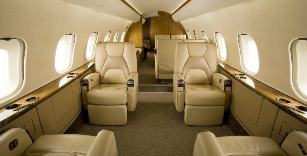 интерьер самолета Bombardier Global 5000